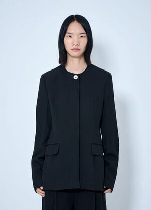 Toteme Collarless Evening Blazer Black tot0265059