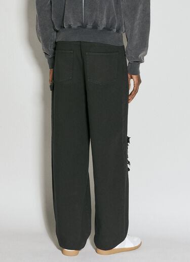 Han Kjøbenhavn ディストレス ニーデニムパンツ ブラック han0154005