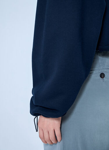 LN-CC® - Miu Miu: Zip Fleece Sweatshirt - Blue Miu Miu Zip Fleece Sweatshirt Blue miu0264221