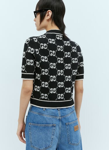 GG ウールブークレジャカードトップス Gucci GG ウールブークレジャカードトップス ブラック guc0255026