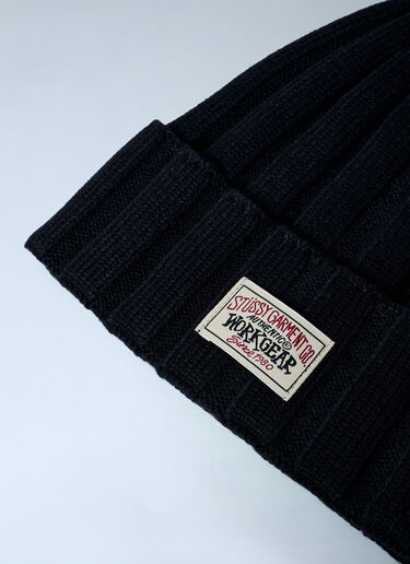Stüssy Logo Motif Beanie Hat Black sts0162016