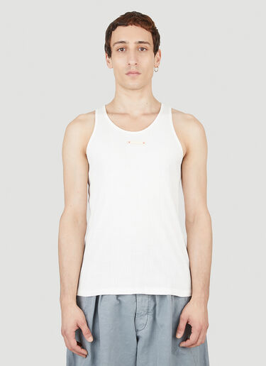 Maison Margiela Chest Patch Tank Top White mla0151016