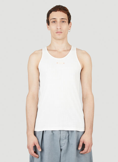 Y/Project x Jean Paul Gaultier  Chest Patch Tank Top Khaki ypg0152005