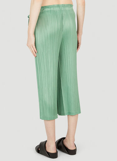 Pleats Please Issey Miyake Pleated Wrap Pants Green plp0252008
