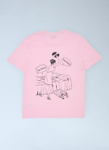 Toy Tonics Logo Motif T-Shirt Pink toy0363001