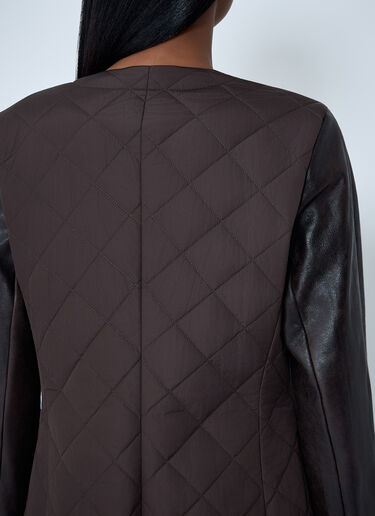 Quilted Maxi Coat Max Mara Quilted Maxi Coat Brown max0262050