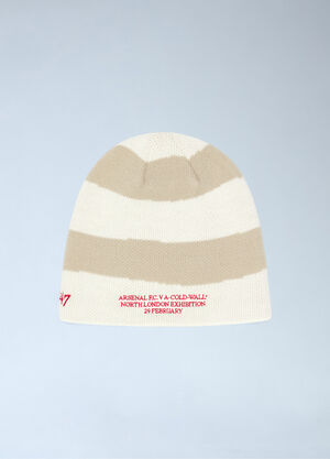 Arsenal x A-COLD-WALL* Logo Motif Beanie Hat Beige acw0162019