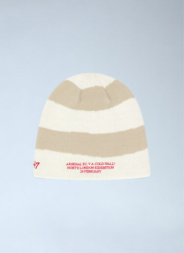 Logo Motif Beanie Hat Arsenal x A-COLD-WALL* Logo Motif Beanie Hat Beige acw0162019