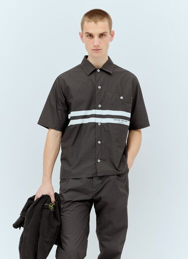 Stone Island Marina Short-Sleeve Shirt Black sto0156009