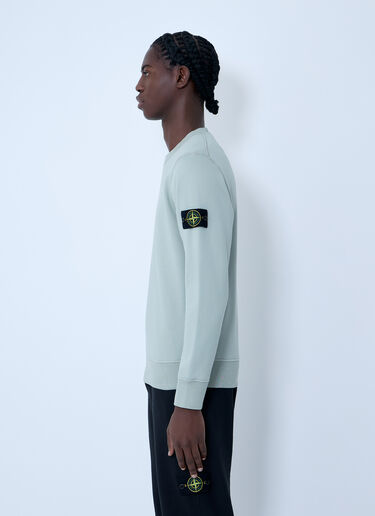 Stone Island Logo Patch Sweatshirt Green sto0164018