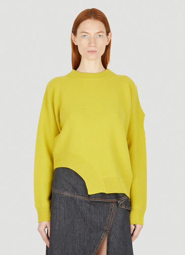 Stella McCartney Regenerated Cut Out Sweater Green stm0251003