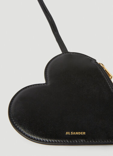 Jil Sander Heart Pouch Black jil0251031