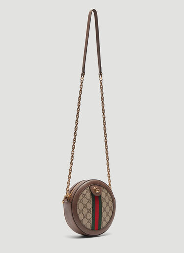 Gucci Ophidia Mini GG Round Shoulder Bag Brown guc0235008