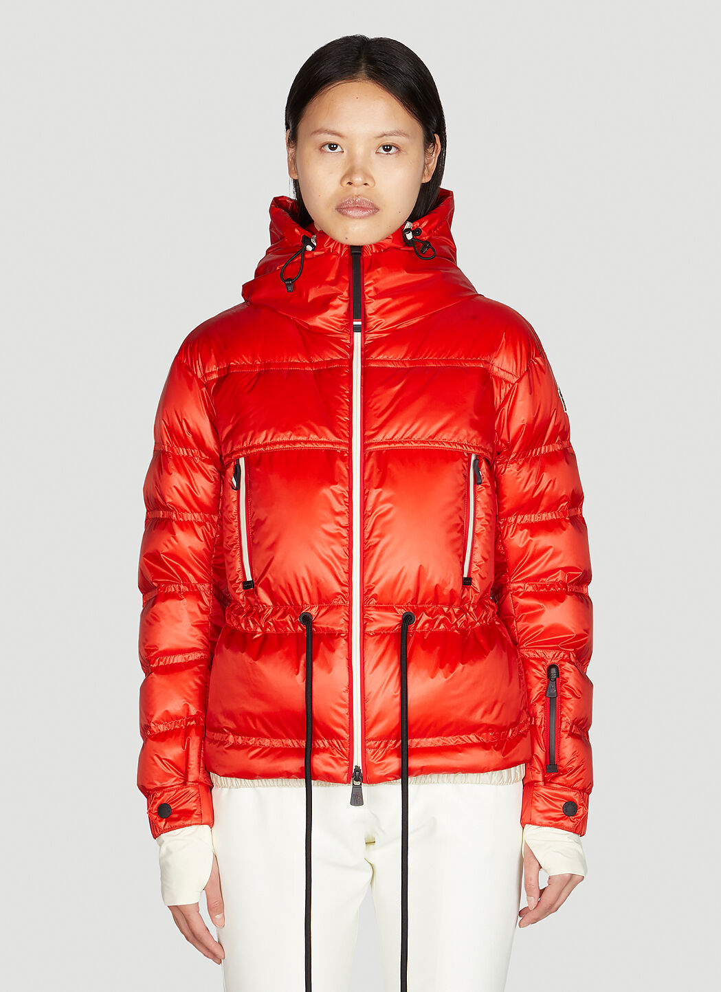 Womens moncler coat sale red