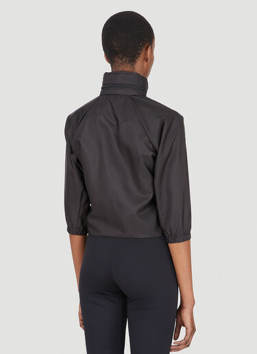 Prada Re-Nylon Cropped Sleeve Jacket Black pra0248005