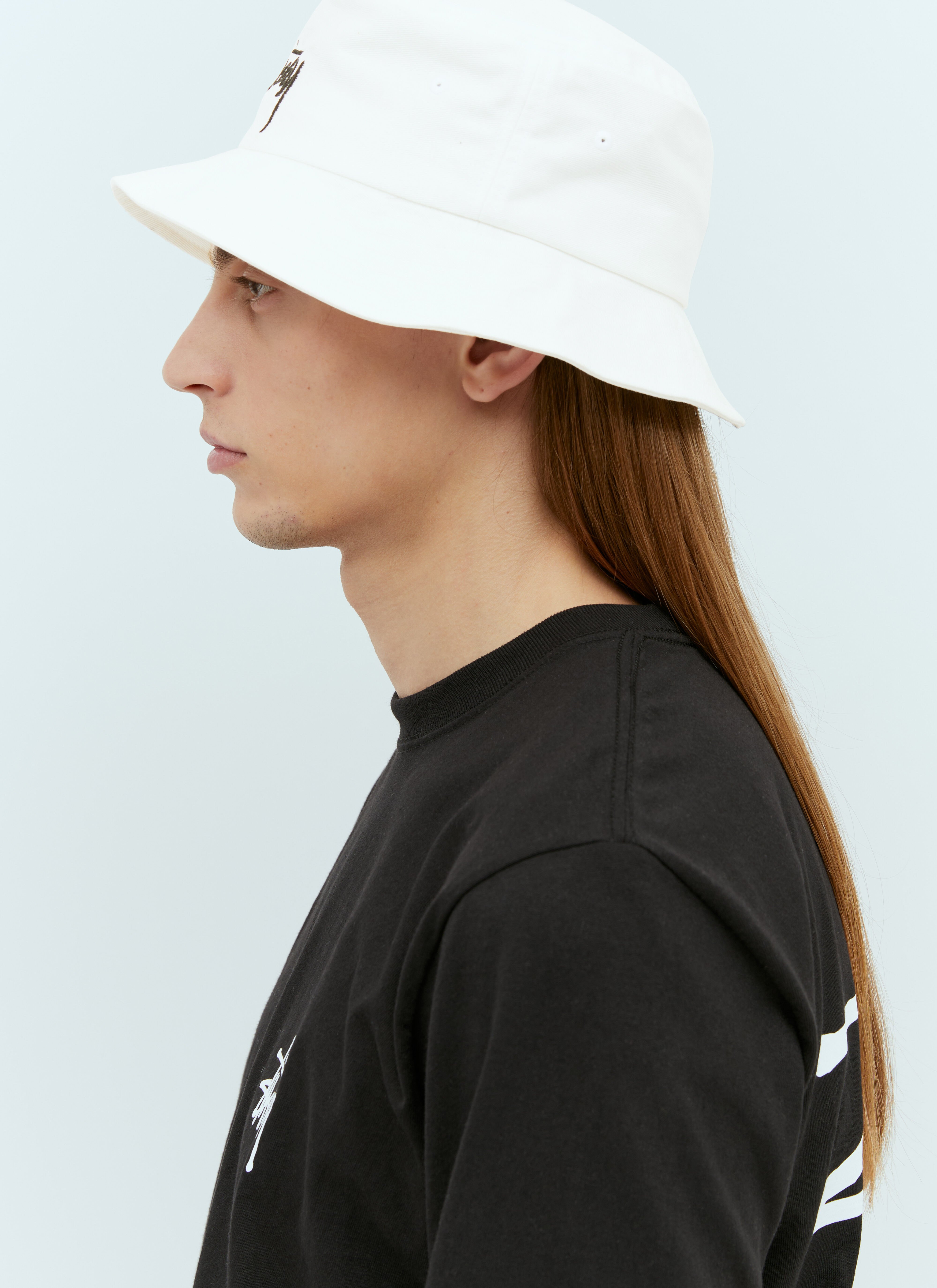 Bucket hat stussy white clearance
