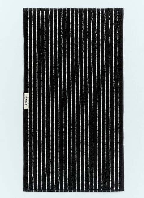 Tekla Striped Terrycloth Hand Towel Green tek0355013
