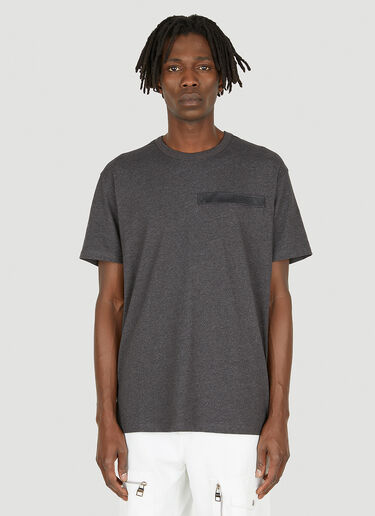 Alexander McQueen Logo Strap T-Shirt Grey amq0148008