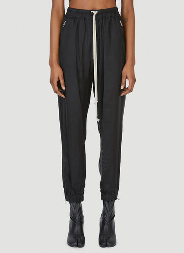 Rick Owens Tapered Track Pants Black ric0247023