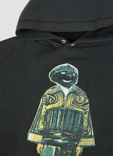 DRx FARMAxY FOR LN-CC Graphic Print Hooded Sweatshirt Black drx0349026