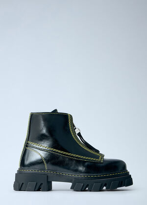 GANNI Cleated Boots Black gan0266016