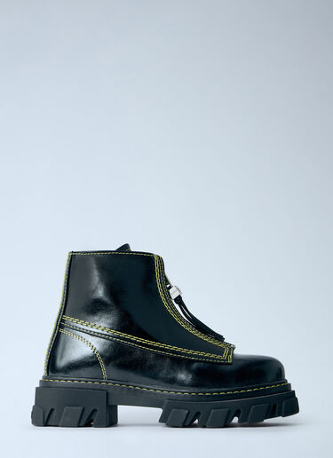LN-CC® - GANNI: Cleated Boots - Black GANNI Cleated Boots Black gan0266016