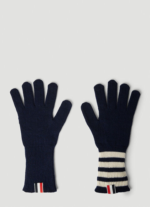 Y-3 Four Bar Stripe Gloves Black yyy0354031