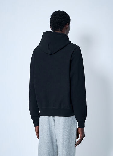Noah Logo Motif Hooded Sweatshirt Black noa0160017