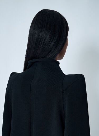 Rick Owens Wool Shoulder Pad Sweater Black ric0262006