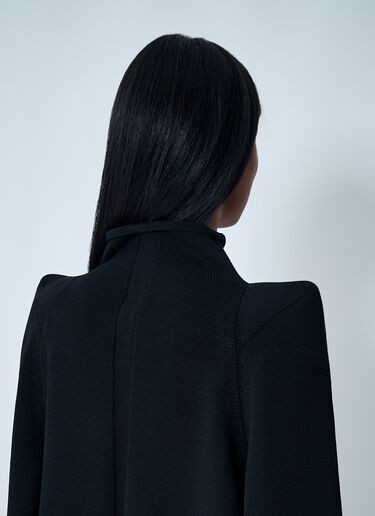 Wool Shoulder Pad Sweater Rick Owens Wool Shoulder Pad Sweater Black ric0262006