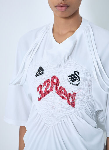 LUEDER Shirred Football T-Shirt White ldr0364009