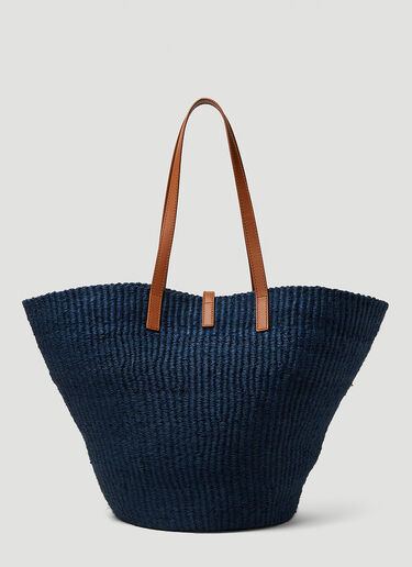 Saint Laurent Panier Medium Tote Bag Blue sla0248063