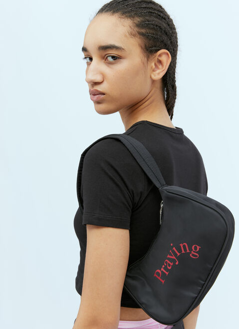 Praying I Have Sinned Shoulder Bag Black pry0354003