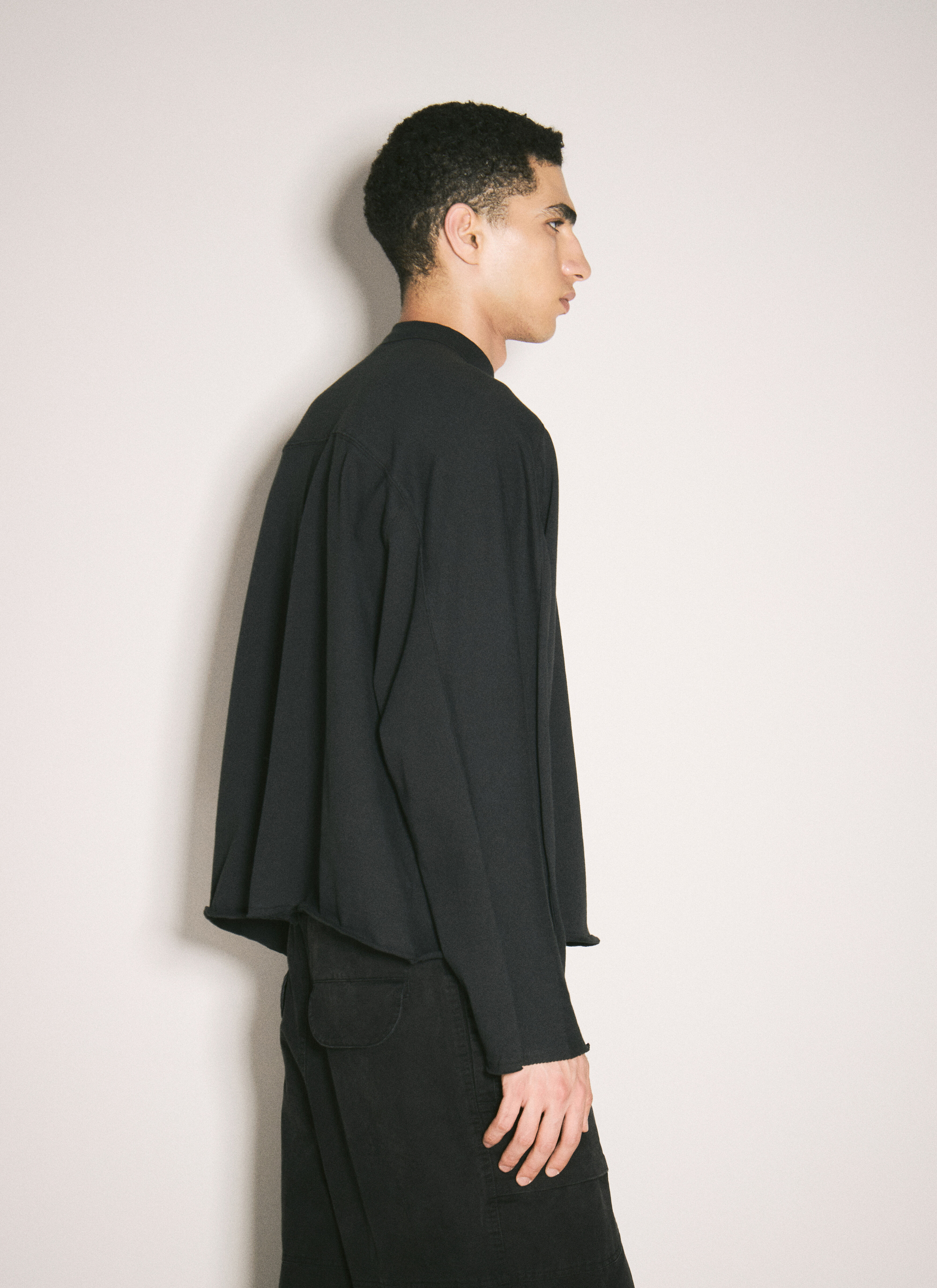Entire Studios Men's' Heavy Long Sleeve T-Shirt in Black