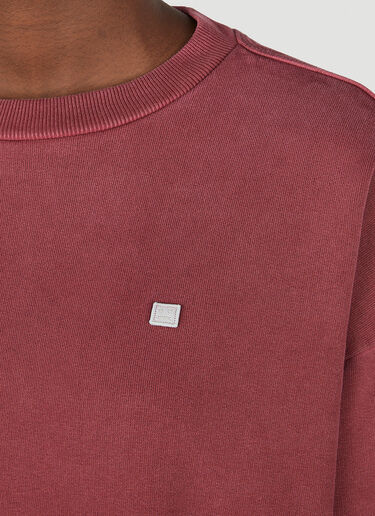 Acne Studios 페이스 패치 스웨트셔츠 레드 acn0351014