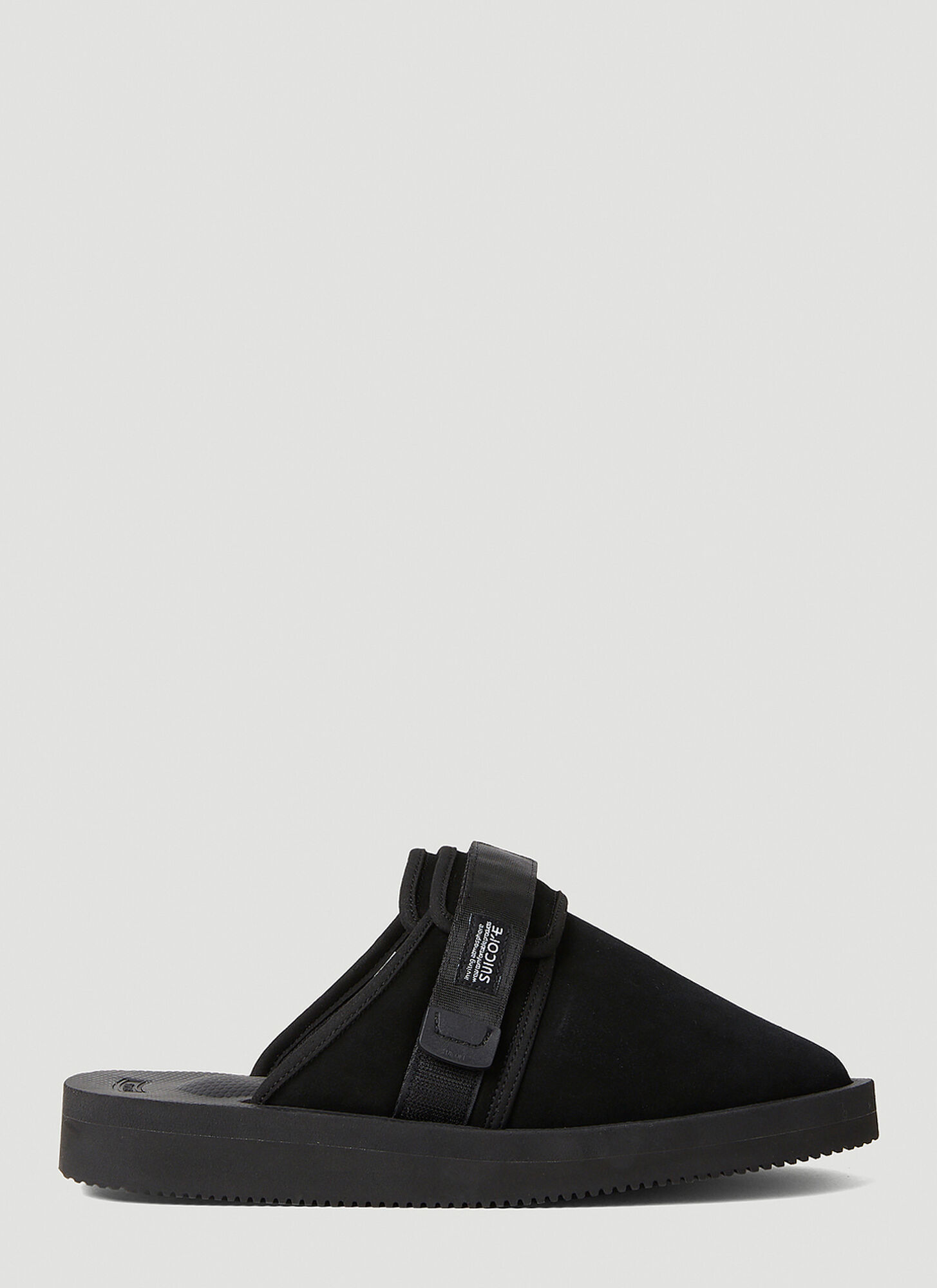 Shop Suicoke Zavo Slippers In Black