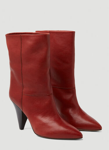 Isabel Marant Locky Boots Red ibm0250011