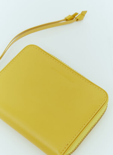 Dries Van Noten Zip Around Leather Wallet Yellow dvn0254053