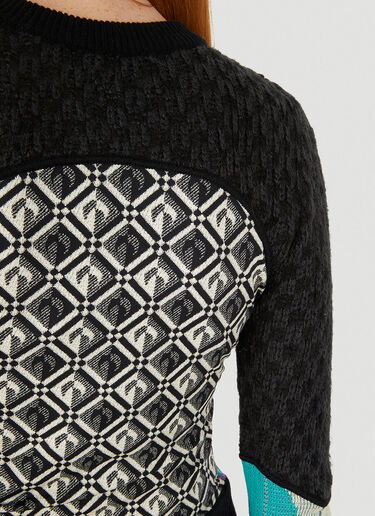 Marine Serre Melange Hybrid Jumper Black mrs0250014