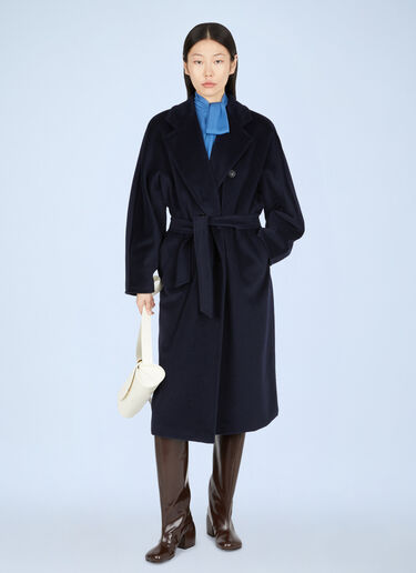 Max Mara Madame 101801 Coat Blue max0242011