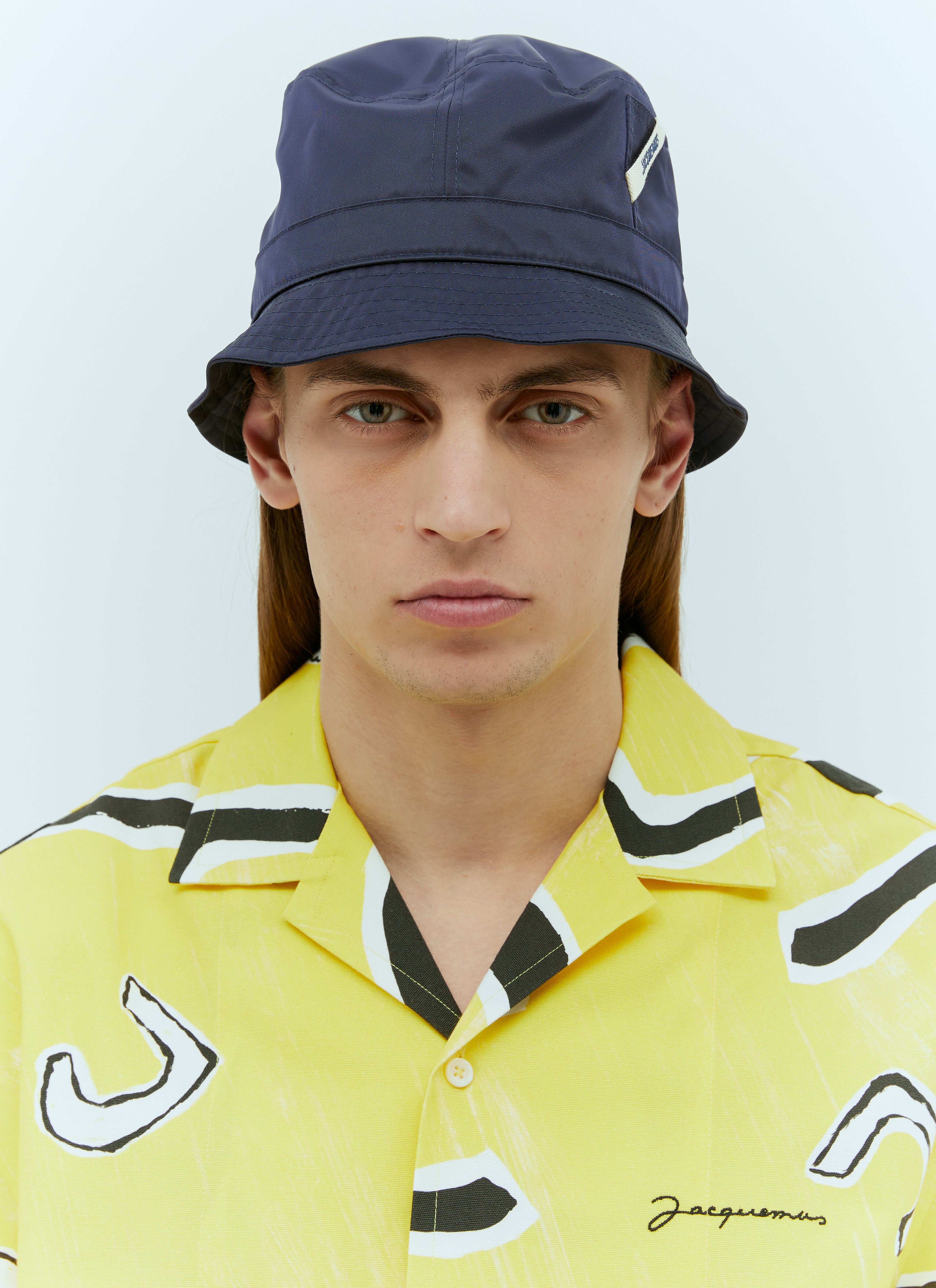 Jacquemus Le Bob Ovalie Bucket Hat Yellow jac0156007
