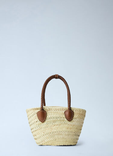 Miu Miu Woven Fabric Tote Bag Beige miu0264023