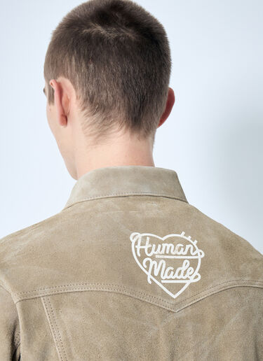 Human Made Suede Jacket Beige hmd0159001