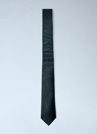 LN-CC® - Our Legacy: Faux Leather Tie - Black Our Legacy Faux Leather Tie Black our0158018