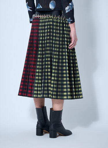 Chopova Lowena Split Carabiner Midi Skirt Red cho0360006