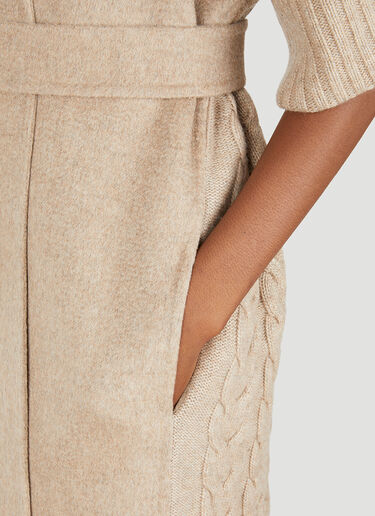 Max Mara Cesy Knitted Coat Beige max0249007