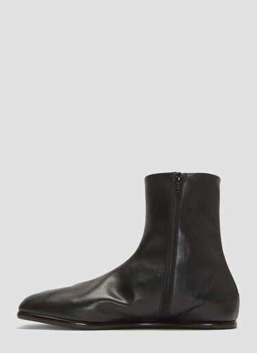 Maison Margiela Tabi Flat Ankle Boots Black mla0135002