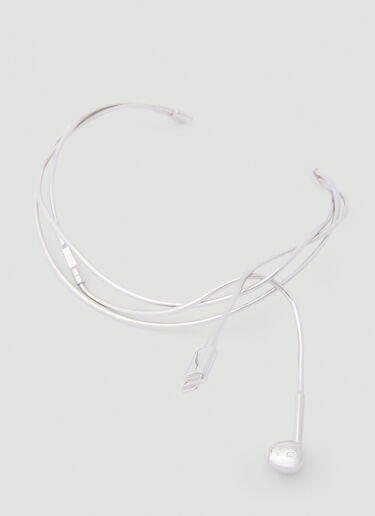 Coperni Headphone Necklace Silver cpn0252015