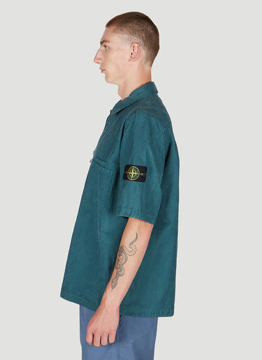 Stone Island 罗盘贴饰衬衫 绿色 sto0152032