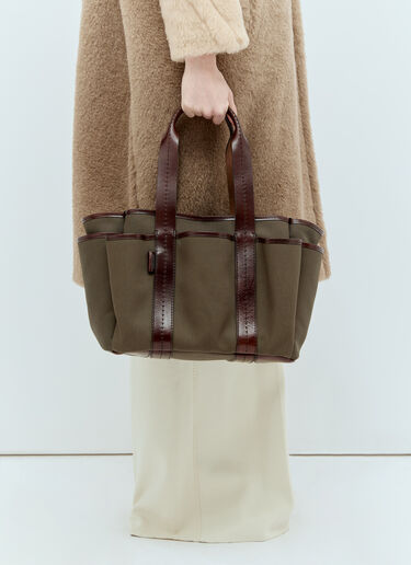 Max Mara 지아르디니에라 토트백 그린 max0256074